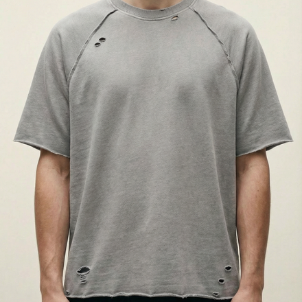 Distressed Panel Shirts 330GSM