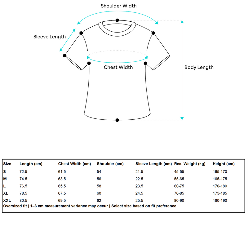 Oversized Vintage Washed T-Shirt 285GSM