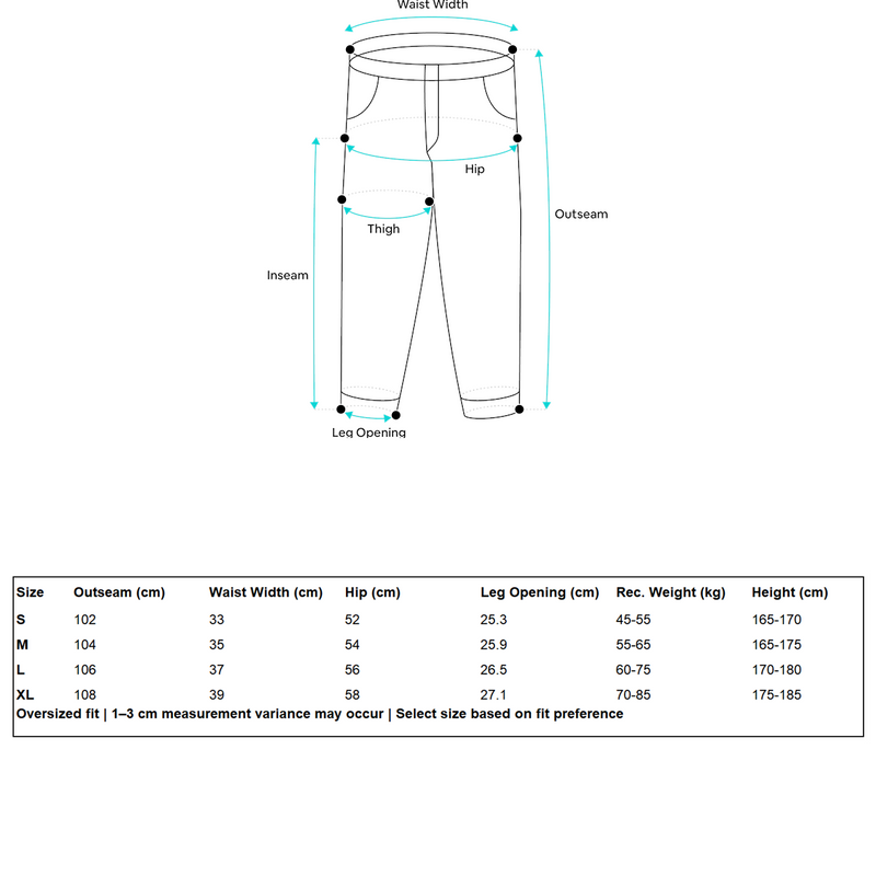 Bleached Wide Sweatpants 370GSM