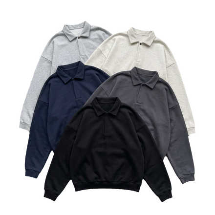 Heavy Collared Sweatshirt 445GSM